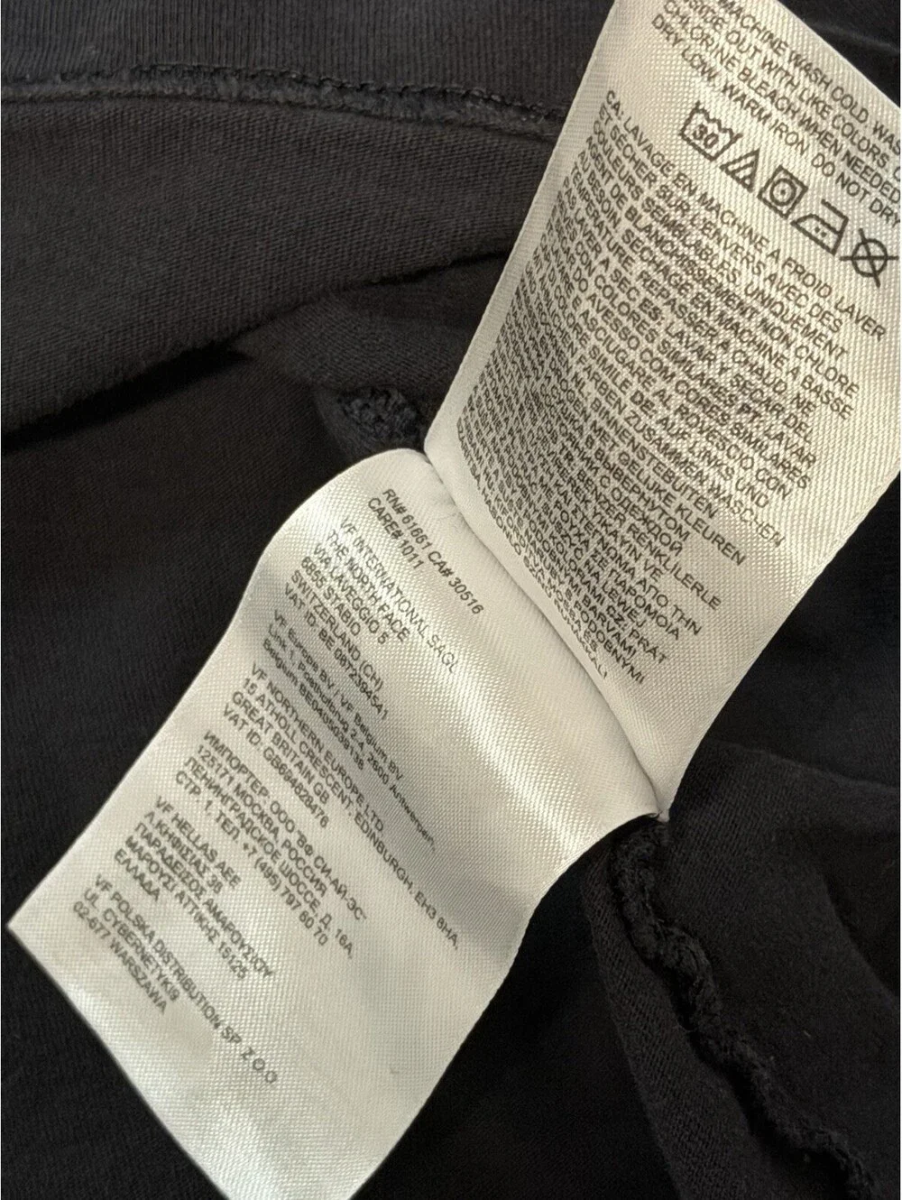 The North Face The North Face Logo Graphic T-Shirt Men’s XL Black 100% Cotton